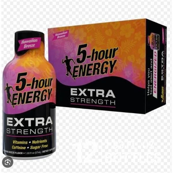 5-hour Energy Extra Strength Hawaiian Breeze 57ml, 12-count