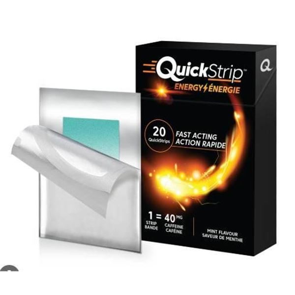 QuickStrip QS Energy 5 PK, Caffeine-Based Energy Strips