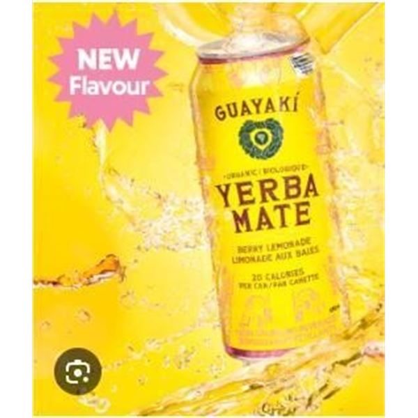 Guayaki Yerba Mate, Berry Lemonade, 12 x 458 mL Cans