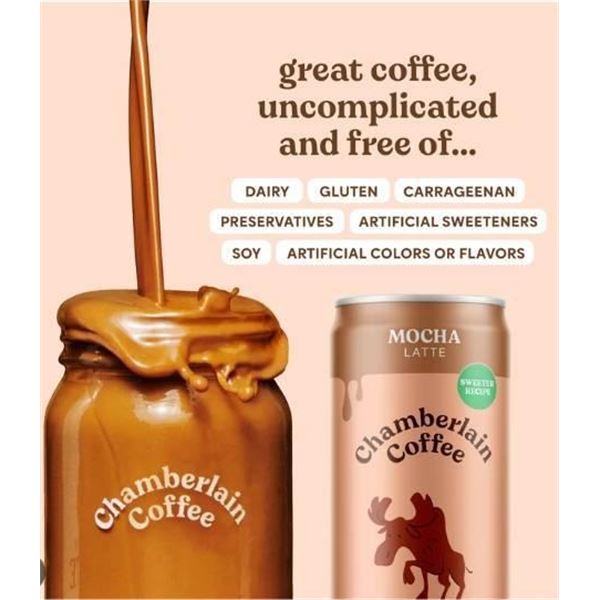 Chamberlain Coffee Mocha Oat Milk Latte 12 x 325ml