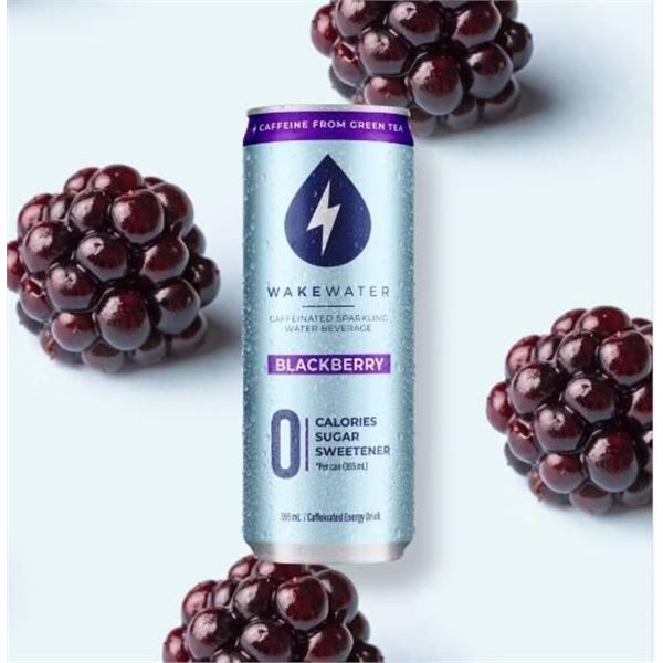 WakeWater Blackberry Zero Calorie Beverage Pack – 12 x 355 mL Cans