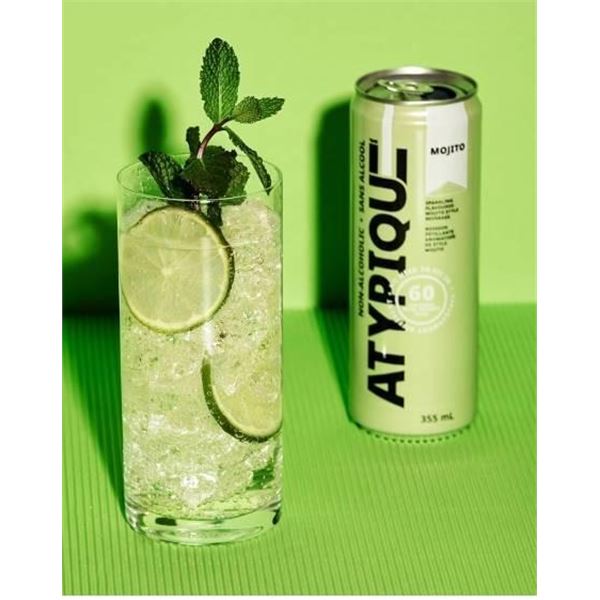 Atypique Non-Alcoholic Mojito 12 x 355 mL Cans