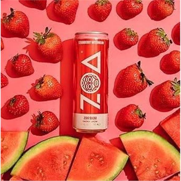 12 Cans of Zoa Strawberry Watermelon 355ml