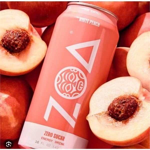 Tray of 12 Cans of 355ml Aha Triple Peach Beverage