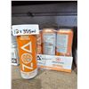 Image 2 : ZOA  Wild Orange Zero Sugar Energy Drink 12 x 355ml