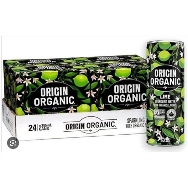Pack of 12 Organic Lime Flavored Carbonated Drinks