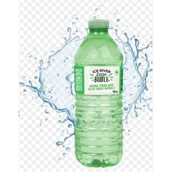 Ice River Green Bottles 24 x 500ml Water Containers