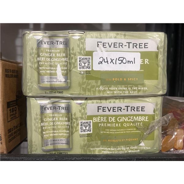 CASE LOT – Fever-Tree Premium Ginger Beer – 24 x 150 ml Cans