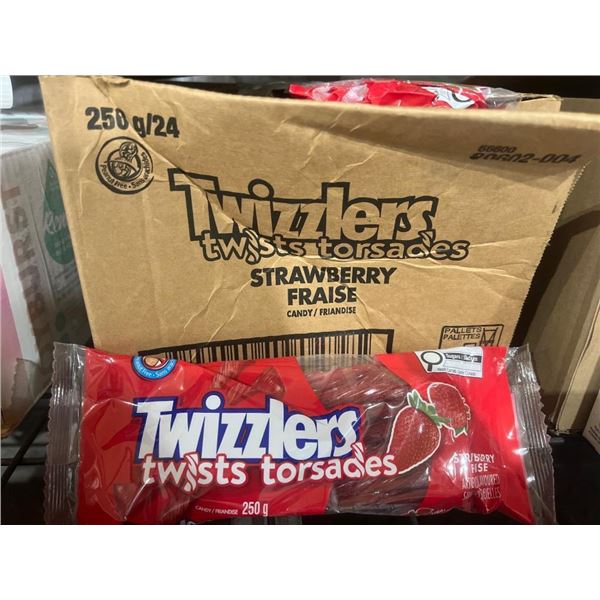 CASE LOT – Twizzlers Strawberry Twists 250g Packs – Lot of 24