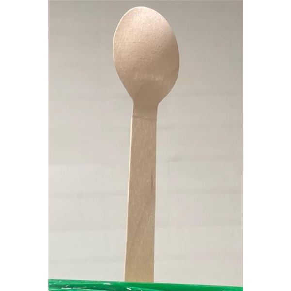 CASE LOT – 6 Inch Compostable Wooden Soup Spoons – Case of 500