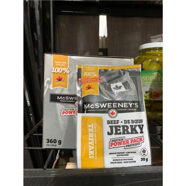 CASE LOT – McSweeney’s Beef Teriyaki Jerky Protein Pack 12 x 30g