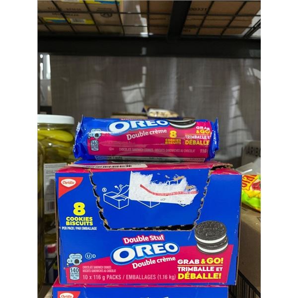 CASE LOT –Oreo Double Stuff Grab & Go 10×8 Cookie Packs