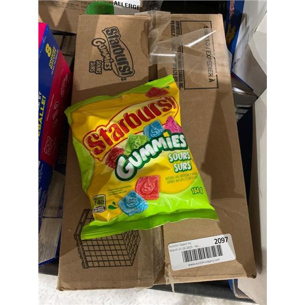 CASE LOT –Starburst Gummies Sours 164g Bag – Lot of 12 Bags