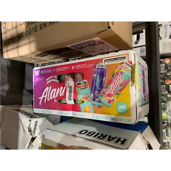 CASE LOT –Alani 18 x 355 mL Variety Pack of Sparkling Beverages