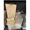 Image 1 : CASE LOT –Lot of Brown Paper Bags with Folded Design