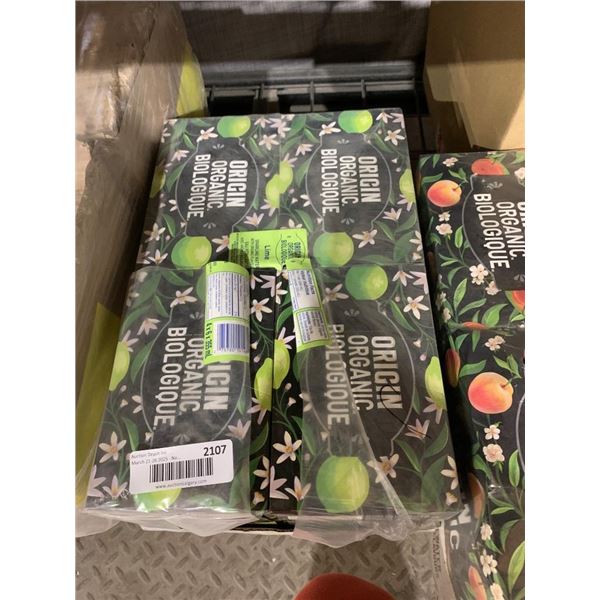 CASE LOT –Origin Organic Lime Sparkling Water 4 x 6 Pack (355 mL Each)