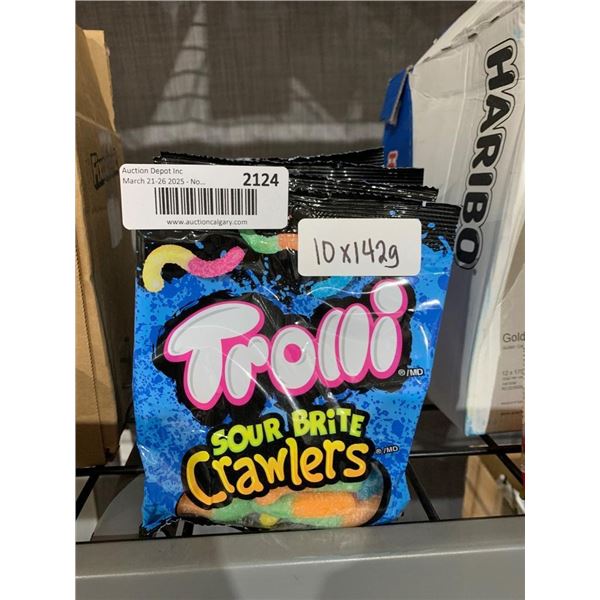 CASE LOT – Trolli Sour Brite Crawlers 10 x 142g Candy Packs