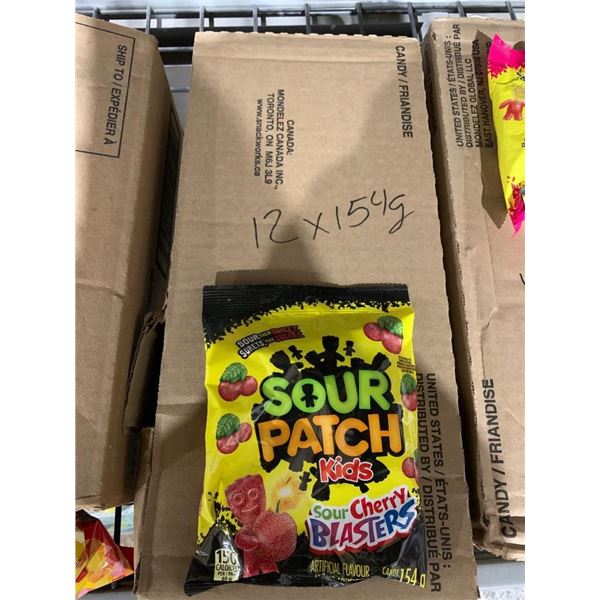 CASE LOT – Sour Patch Kids Sour Cherry Blasters 12 x 154 g Packs