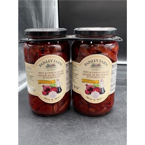 Paisley Farm Beet and Onion Salad with Balsamic Vinegar, 1-Liter Jars (Set of 2)