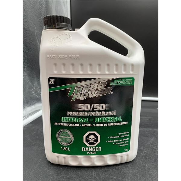 Turbo Power Universal 50/50 Premixed Antifreeze/Coolant, 1.89 L