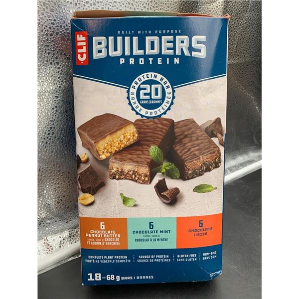 Clif Builders Protein Bars, 18-Count Assorted Flavors