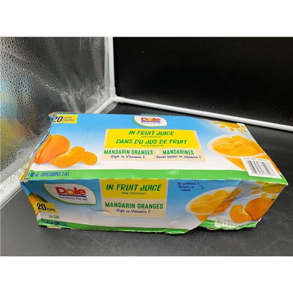 Dole Mandarin Oranges In Fruit Juice Cups, 20 x 107ml