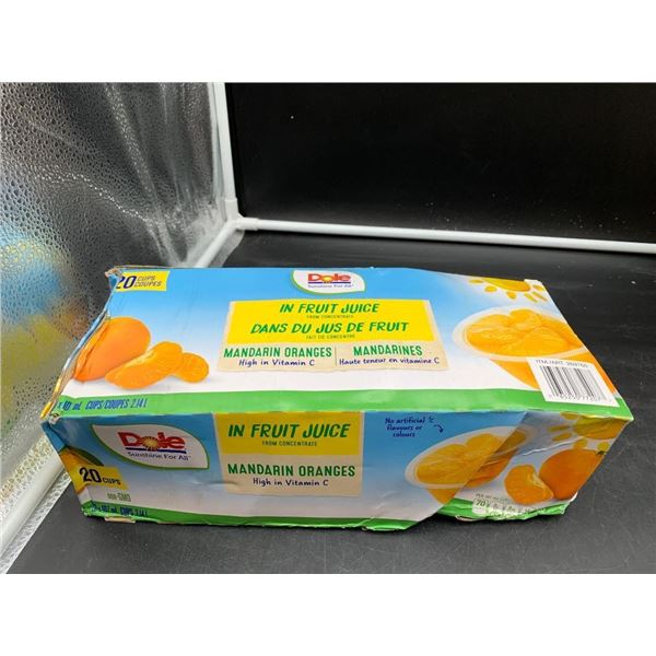 Dole Mandarin Oranges In Fruit Juice Cups, 20 x 107ml