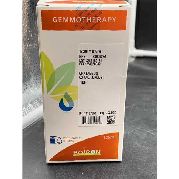 Boiron 125 ml Gemmotherapy Crataegus Oxyacantha 1DH Liquid Shoots