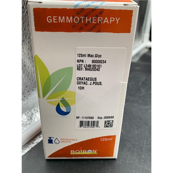 Boiron 125 ml Gemmotherapy Crataegus Oxyacantha 1DH Liquid Shoots