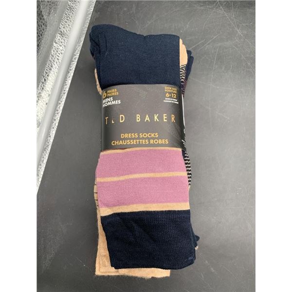 Ted Baker Men’s Dress Socks, 6 Pairs, Shoe Size 6-12