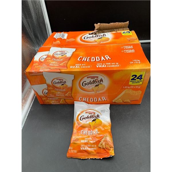 Pepperidge Farm Goldfish Cheddar Snack Pack Box 24 x 43g