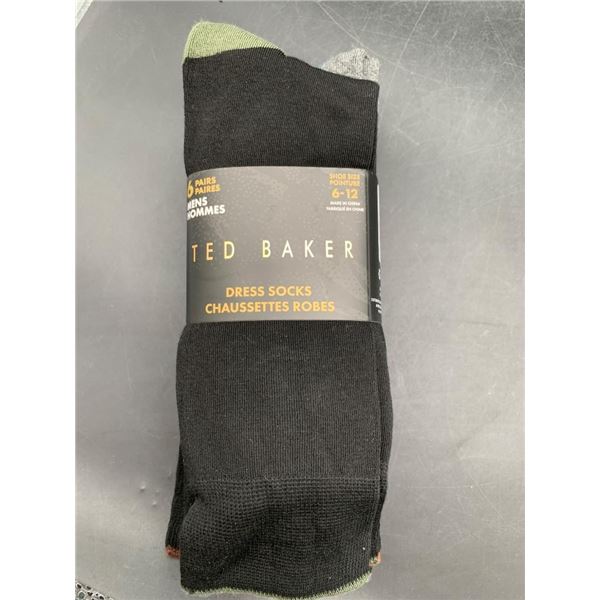 Ted Baker Men’s Dress Socks, 6 Pairs, Size 6-12