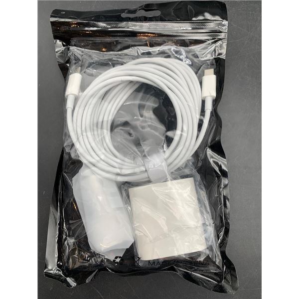 Car and Wall Charger with 6-Foot USB-C to USB-C Cable