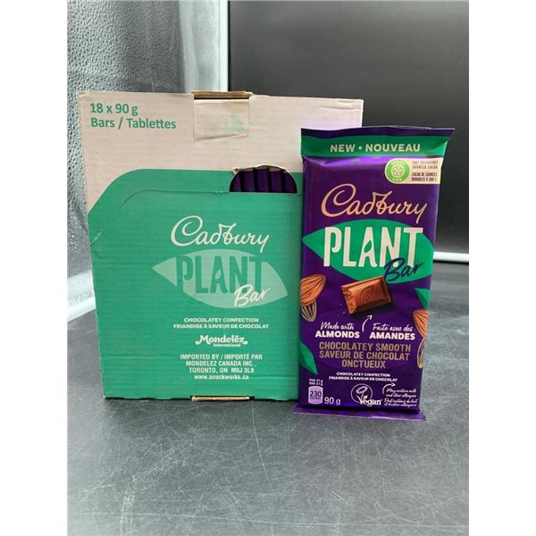 Cadbury Plant Bar Chocolate Almonds, 90g – 18 Bars