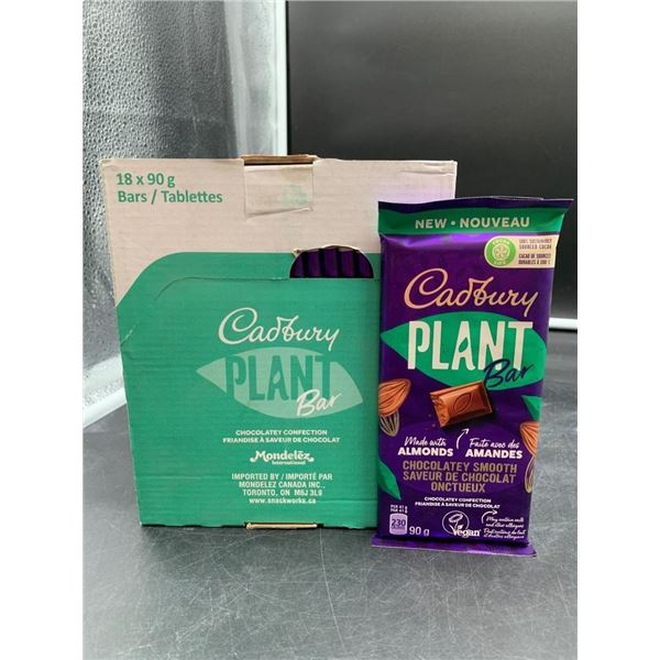 Cadbury Plant Bar Chocolate Almonds, 90g – 18 Bars