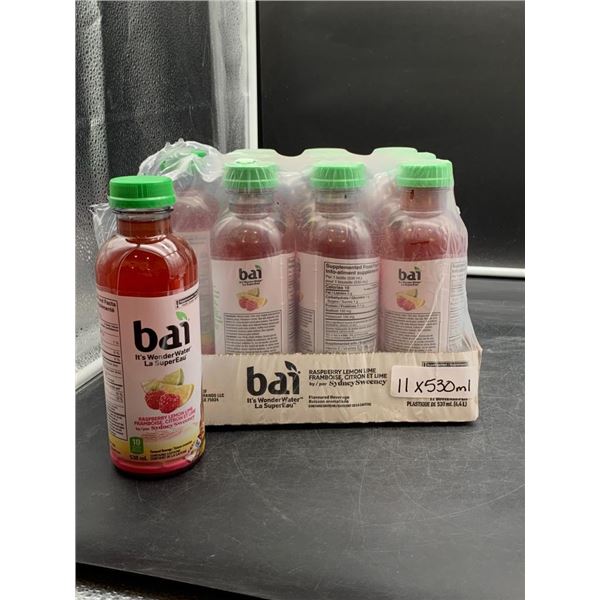 Bai Raspberry Lemon Lime Wonder Water, 11 x 530ml Each
