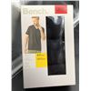 Image 1 : Bench Men’s V-Neck T-Shirts 4-Pack, Cotton Stretch, Size M/M, Black