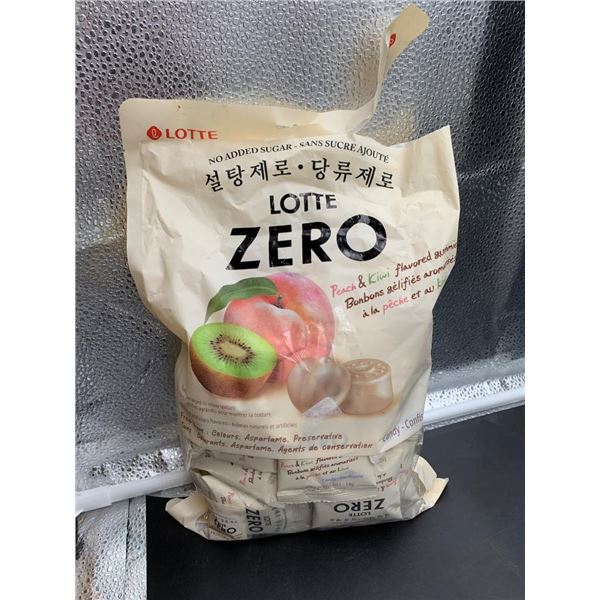 Lotte Zero Peach & Kiwi Flavored Candy, 36 x 14g