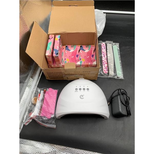 Coscelia 20-Piece Gel Nail Polish Kit With UV Lamp and Accessories