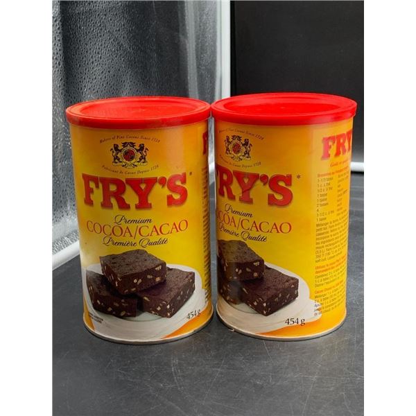Fry’s Premium Cocoa/Cacao 454g Canisters (Set of 2)