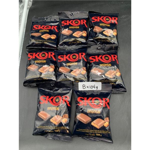 Skor Minis Toffee Chocolate Candy Bags – 8 x 104g