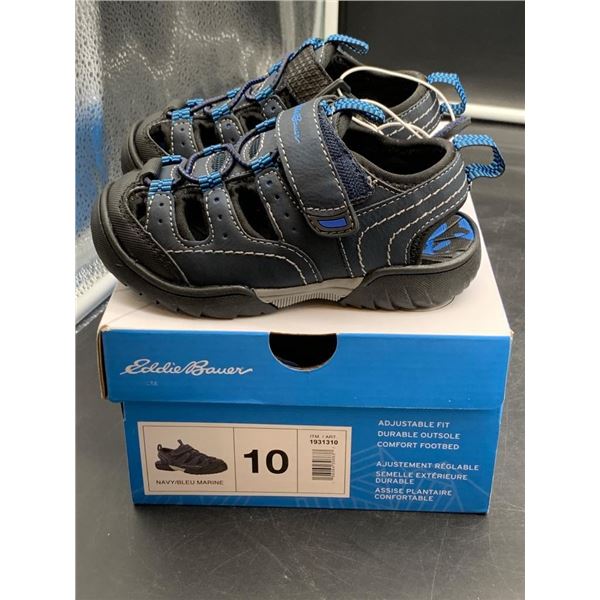 Eddie Bauer Navy Blue Youth Sandals Size 10