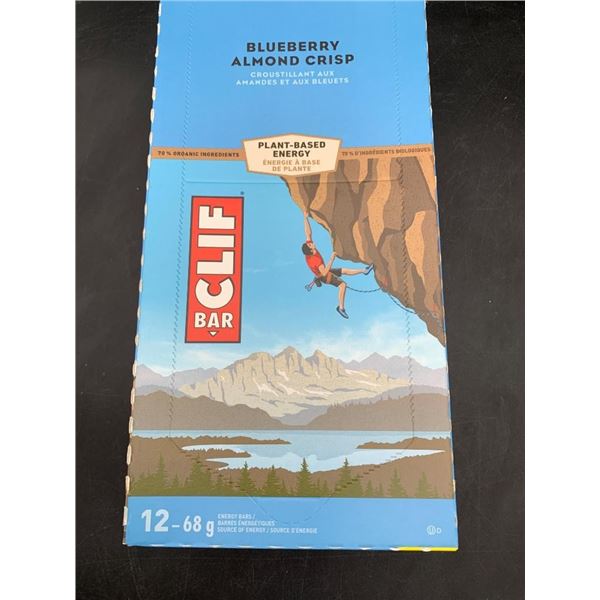 Clif Bar Blueberry Almond Crisp Energy Bars 12 Count 68g Each