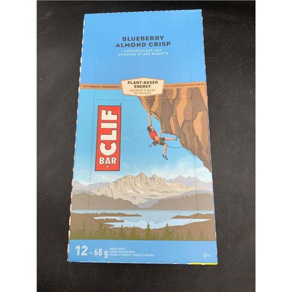 Clif Bar Blueberry Almond Crisp 12-Count 68g Energy Bars