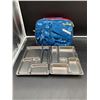 Image 1 : PlanetBox Lunchbox Set with Stainless Steel Trays and Carrying Case