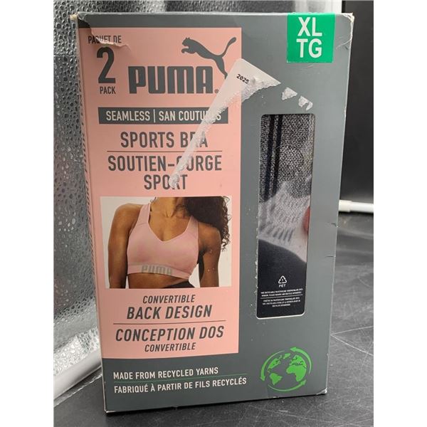 Puma Sports Bra 2-Pack With Convertible Back Design – Size XL