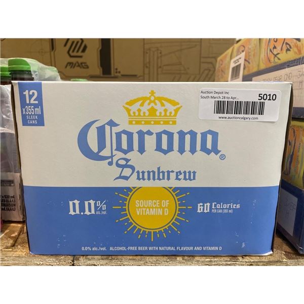 Corona Sunbrew 0.0 Percent Alcohol-Free Beer with Vitamin D, 12 x 355 mL Cans