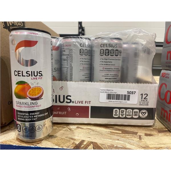 Celsius Live Fit Sparkling Mango Passionfruit – 12 x 355ml