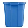 Image 1 : Rubbermaid Roughneck 14-Gallon Stacking Storage Totes, Blue, Lot of 2