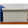 Image 2 : Seville Classics Upholstered Storage Ottoman with Lid